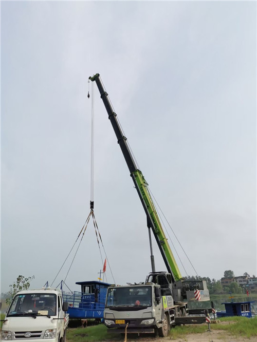 广德市桥梁建设吊装案例